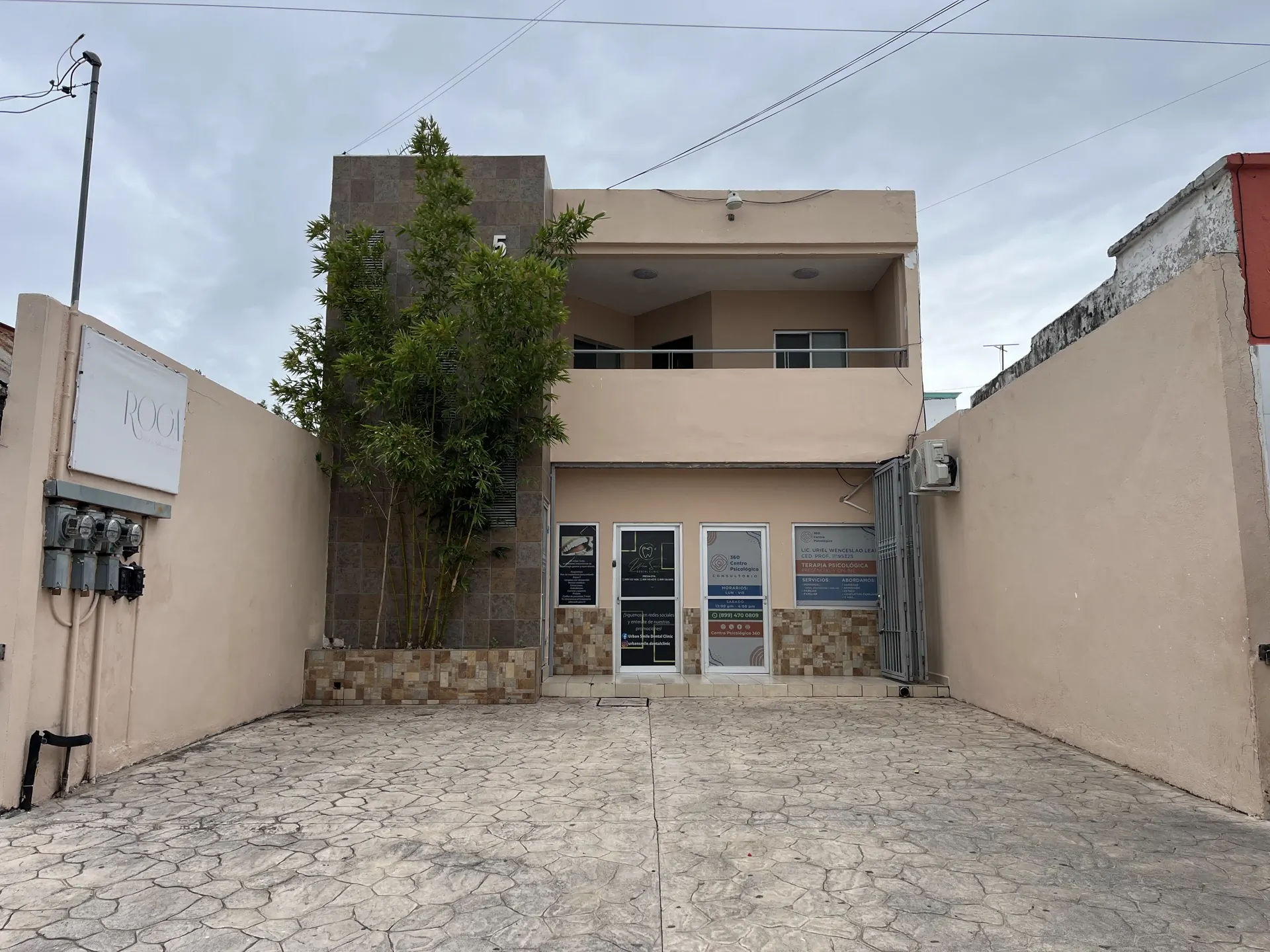 Fachada del consultorio Centro Psicológico 360 en Reynosa